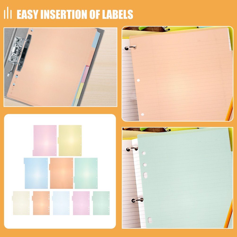 1Set Pastel Binder Dividers Pl – обзор и цена Tab Divider A4
